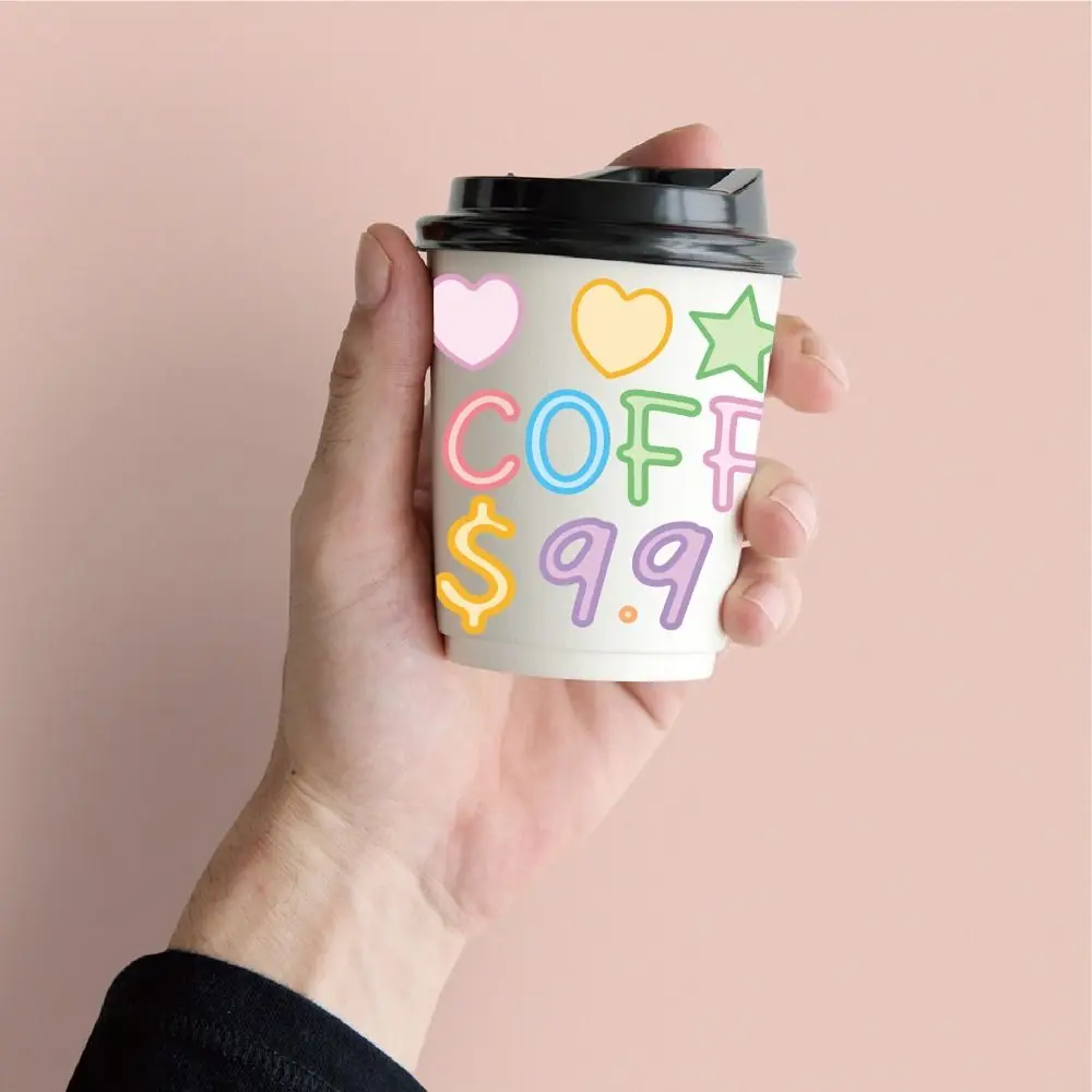 26 Letter Number Cartoon Letter Sticker 0.5 inch DIY Cartoon Initial Alphabet Paster Vinyl Adhesive Cartoon