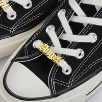 Custom Name Shoe Buckles Stainless Steel Customized Shoelace Buckle Personalized Decoration Charm Sneaker Accessories Jewelry