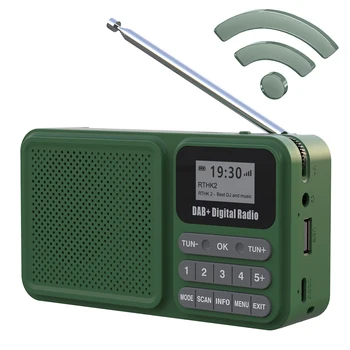 FM Radio Bluetooth-Compatible Solar Powered/Rechargable Emergency Radio Receiver Supports U Disk TF Card MP3 Play LCD Display 1
