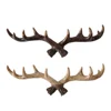 1x Deer Antler Hook Wall Hook/clothes Hanger Towel Hook Resin Christmas Home Decoration Hats Coats Robes Scarves Bags Hook 5