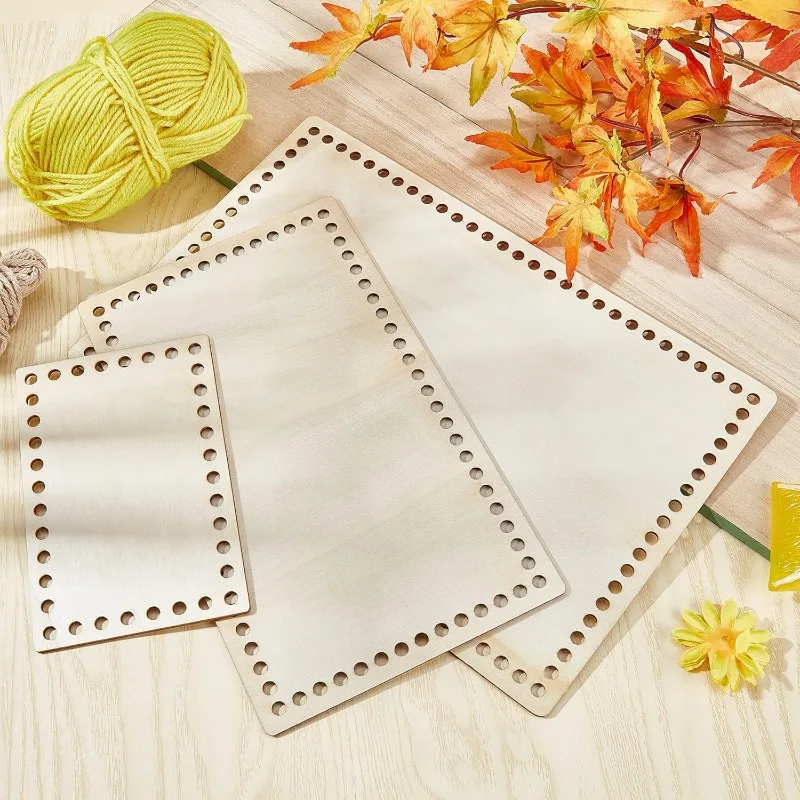 Crochet Basket Wooden Base Shaper 3 Sizes for DIY Knitting