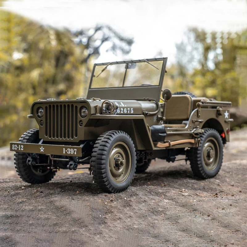 ROCHOBY 1:12 RC카, 1941 Willys MB 버기 1/12 RC 크롤러 등반 리모컨 모델 자동차, 성인 어린이 장난감 선물