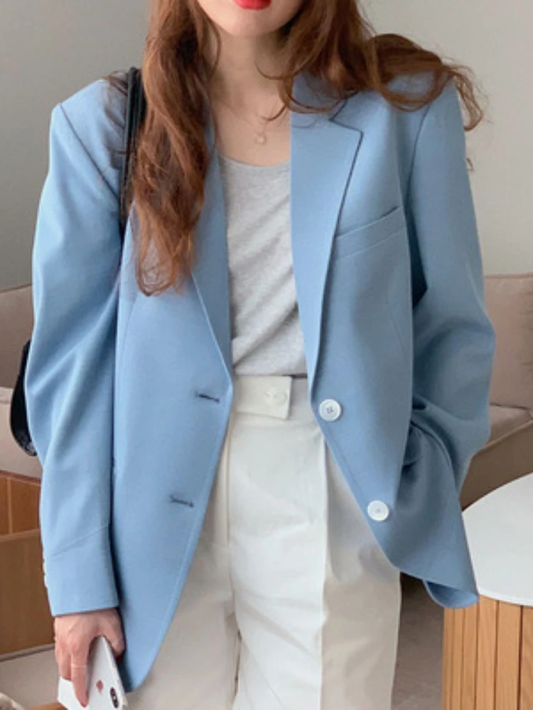 

Women Jackets Cotton Linen Suit Coat Spring Blazer Famale Windbreaker Women Tailored Causal Traf Jacket Coats Loose Oversize