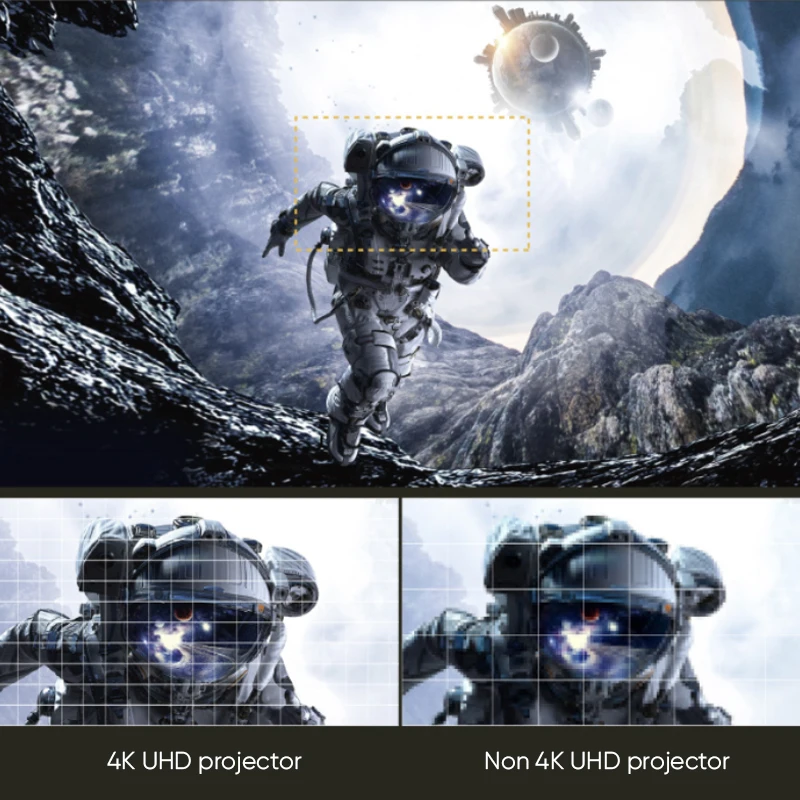 BenQ 4KB257 4K 울트라 HD 레이저 프로젝터 1800 ISO 루멘 모션 보상 HDR?PRO 홈 시어터 거실용 렌즈 시프트