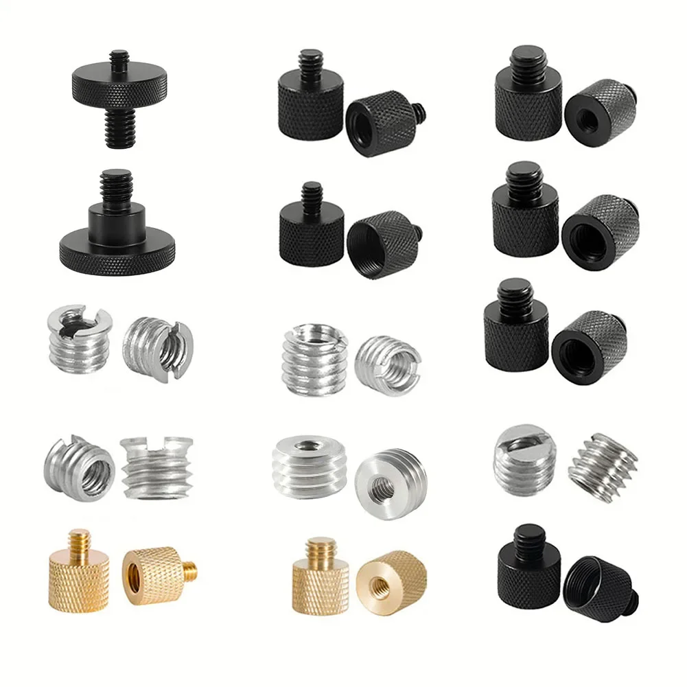 1/4 3/8 To 5/8 Female Male Threaded Tripod Screw Mount Adapter LS082 For Tripods
