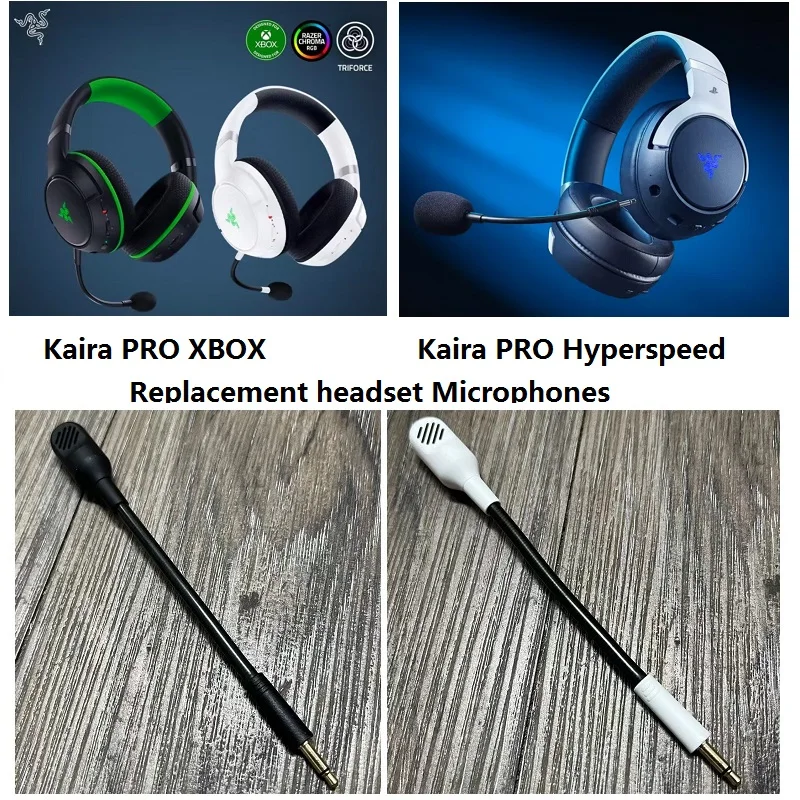 Original Spare parts for Razer Kaira PRO XBOX/Kaira PRO HYPERSPEED Headphones replacement headset Microphones repair parts