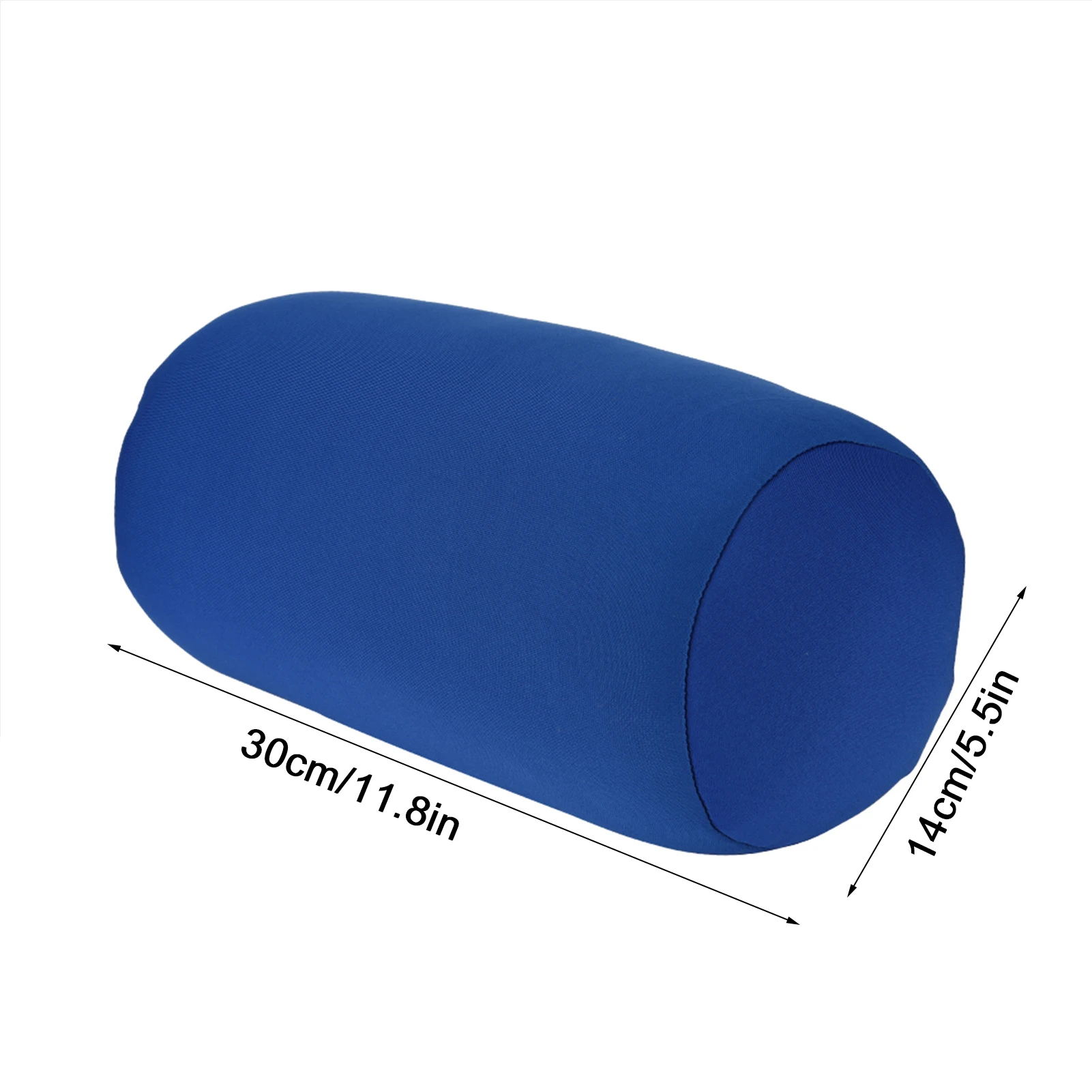 ZK40 Microbead Back Cushion Roll Throw Pillow Home Sleeping Neck Support Comfortable Blue 5
