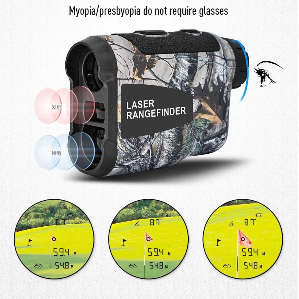 Hunting Laser Rangefinder Distance Meter Telescope Telemeter 600M 800M 1000M Ranging Slope Height Angle Golf Range Finder laser rangefinder,laser distance meter