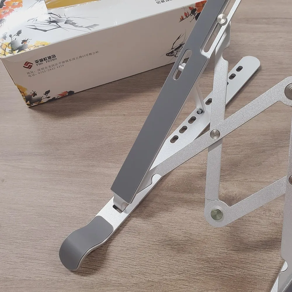 Alumínio laptop stand riser