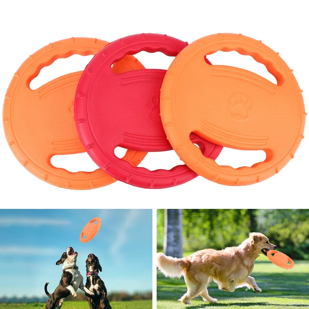Pet Flying Disc EVA Dog Training Pull Ring Bite Resistant Floating Toy Dog Outdoor Sports Interactive Game Frisbee 2