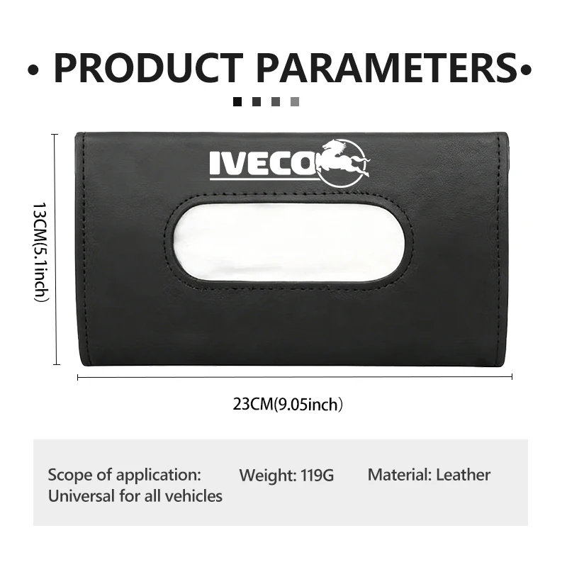 IVECO Daily Eurocargo용 자동차 선바이저 티슈 박스 걸이식 스냅핏 냅킨 보관 가방 액세서리 ?   S-웨이 T-웨이 스트랄리스 ?