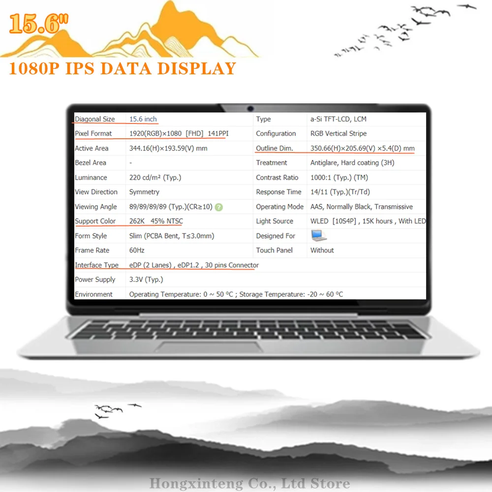 Livre Shiipping 15.6 Polegada 1080p Ips Edp 30 Pinos Lp156wfc sp m1 Caber Lp156wfc sp m2 ma N156hca-e5a Nv156fhm-n4t N4l N4v B156han02.5 - Imagem 6