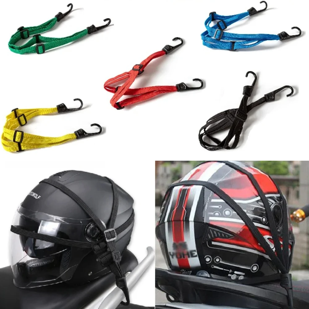 

Universal Motorcycle Luggage Strap Moto Helmet Gears Fixed Elastic Buckle Rope High-Strength Retractable Protective 60cm