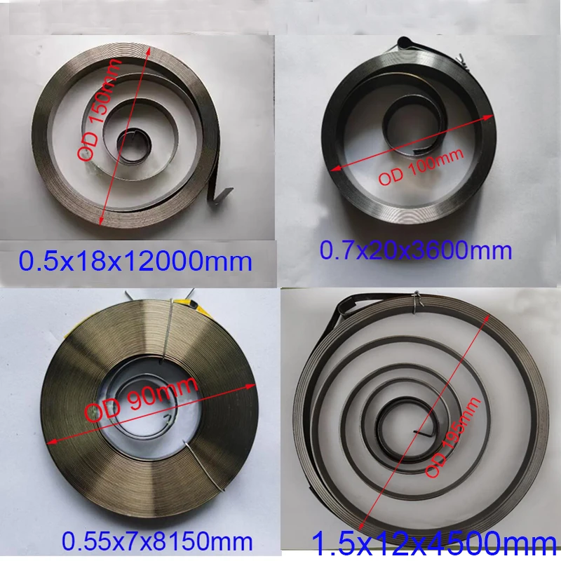 Springs, Carga de extensão, Scroll Spring