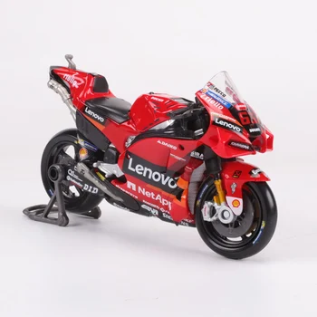 Maisto 1/18 2022 Racing Ducati Lenovo Team Motorcycle Car Simulation Alloy Car Model #63 Franceeco Bagnaia