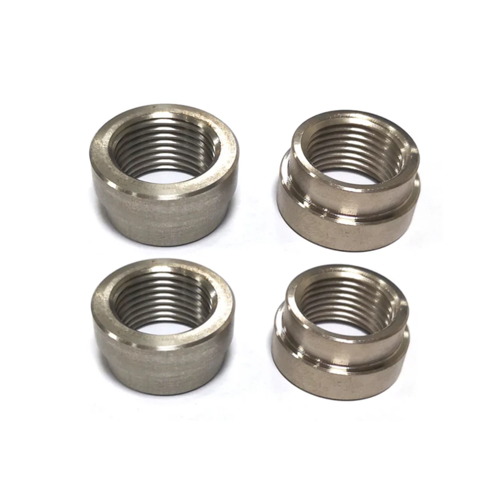 M18 x 1.5 O2 Oxygen Sensor Weld Bungs 4pcs Steel Stepped Bungs M18 x 1.5