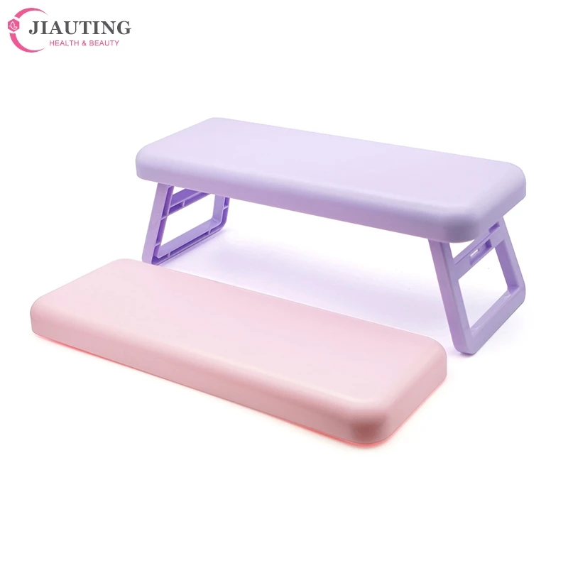 Folding Nail Hand Manicure Rest Arm Stand Pillow Cushion Holder Table Desk Armrest Sponge Support Mat Polish Tool Practice Salon