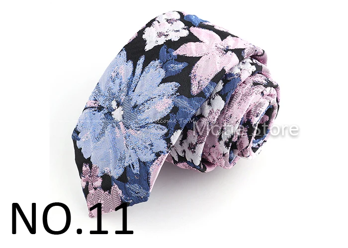 Herren-Krawatten mit Blumen, Blättern und Pflanzen, braun, rosa, weiß, Freizeit, Business, Hemd, Anzug, Alltagskleidung, Krawatte, Hochzeit, Party, Geschenke – Detail 12