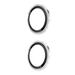 Premium Rear Alloy Camera Protector with 9H Glass & Metal Lens Frame Ring for Razr Plus 2026 (Sliver)