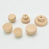 Natural Wood Hook Clothes Hanger Wall Mounted  Round Decorative Key Holder Door Handle Bathroom Accessories Decorative Hooks 1