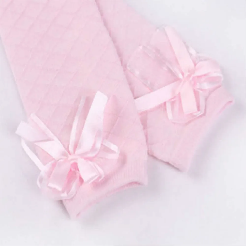 girls leg warmers mesh anti-mosquito over the knee high leg warmers bow tube children knee high infant