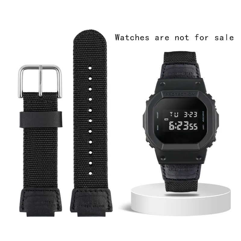 Enhanced Canvas Nylon Watch Strap – Durable & Versatile Design for a Bold Look, Available in 16mm & 18mm Widths
