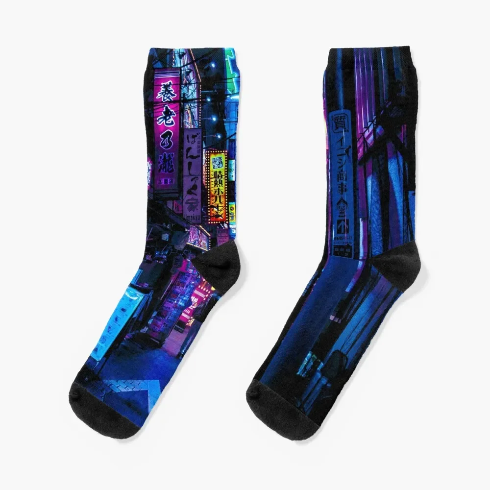 

Blue Tokyo Alleys Socks warm winter gift gym Men's Socks Luxury Women's