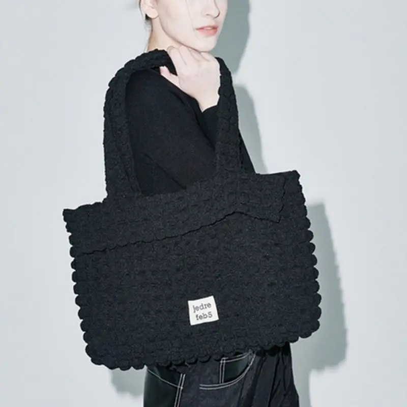 Korea JEDREFEB5 Luxury Designer Brand Handbags Women's Commuter Shoulder Underarm Bag Large Capacity Tote Bags for Girl