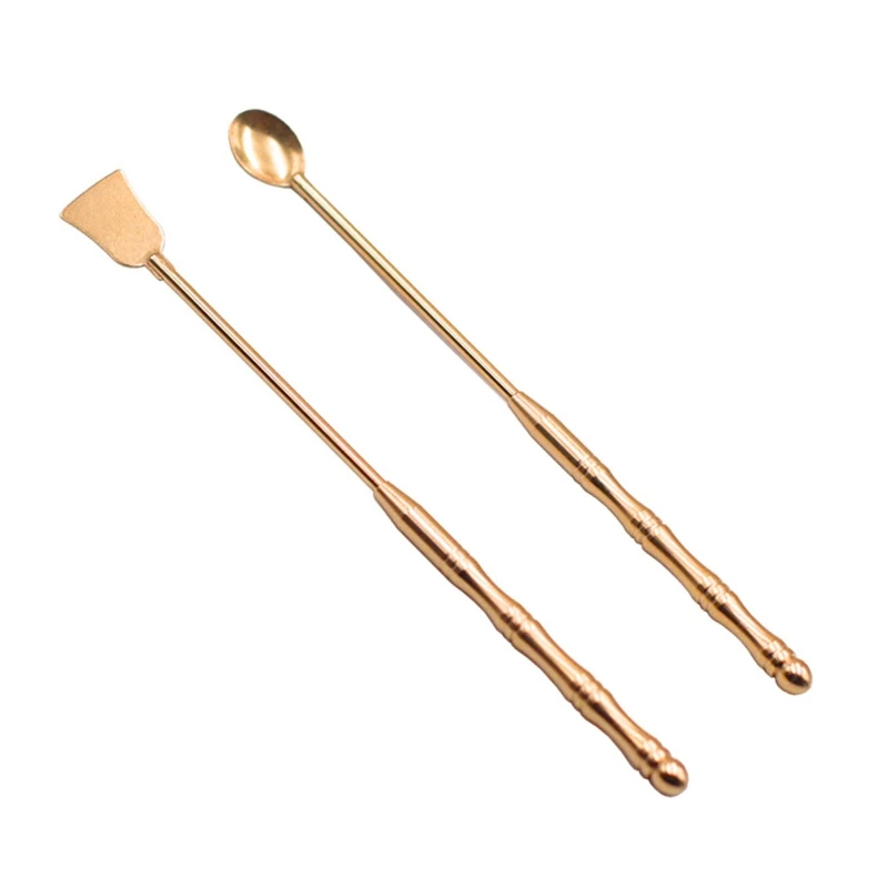 Incense Tool Incense Equipment Copper Spoon or Shovel Burner Dust Tools for Making Accessory Home Yoga B03E