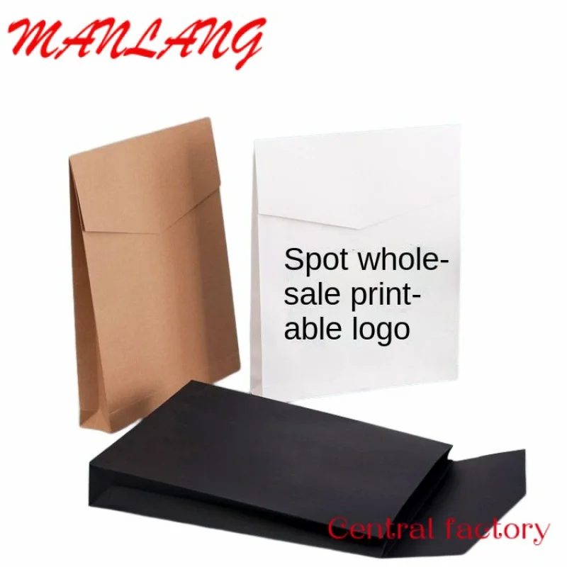

Custom Printable Logo Envelope Gift Bag Kraft Paper Document Garment Small Packaging Kraft Paper Bags With Your Own Logo