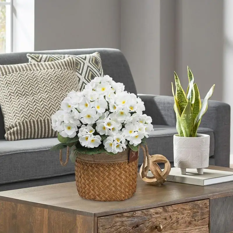 Artificial Flower Realistic Geranium Begonia Flower Wedding Bridal Bouquets Home Outdoor Garden Bonsai Decor Festival Garland