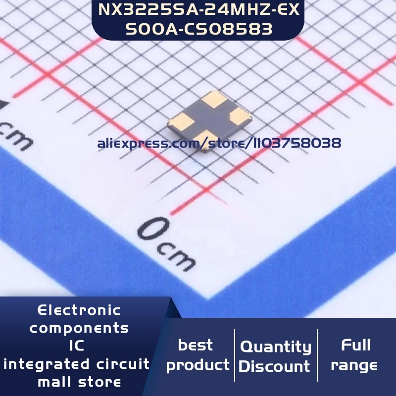 50개/묶음 NX3225SA-24MHZ-EXS00A-CS08583 24.000MHZ ±10ppm 9pF 4P 크리스탈 발진기 공진기 4-SMD 재고 있음