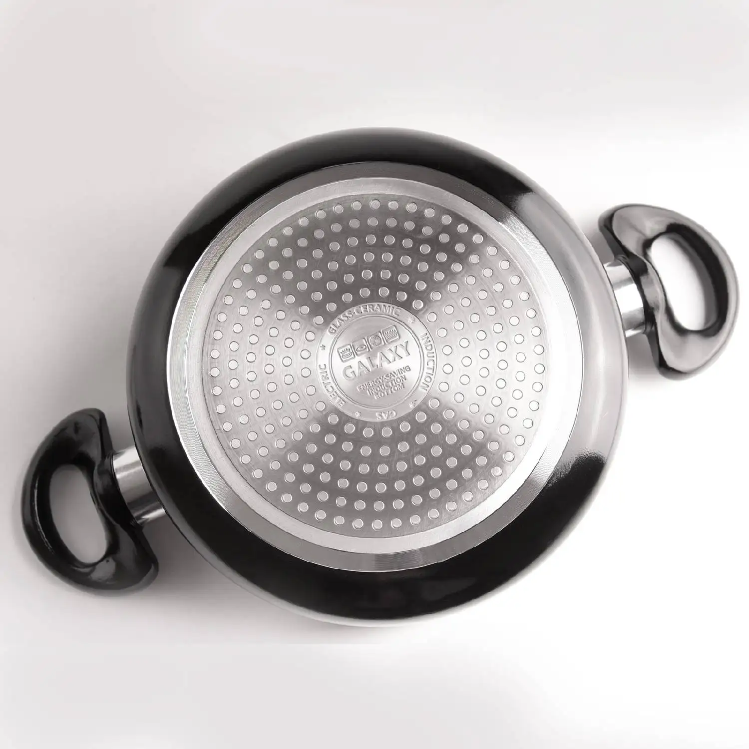 Набор посуды Galaxy GL9502(Сковорода 24 см, ковш 1,6 л, кастрюли 2.9 л и 5 л, материал алюминий, антипригарное покрытие, для всех типов плит)