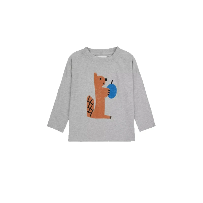 Autumn Kid T Shirts for Girl Boy Long Sleeve Tee Shirt Printed Cotton Children Casual Top Clothes sports long sleeved t shirt