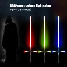 

YQ-HeiLian Lightsaber Power Duel Led Rgb Lightsaber With Foc Locking Metal Hilt Role-playing Stage Props Adult Pk Metal Toys