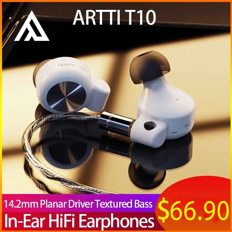Artti T10 Wired Hifi In-ear Monitors With Planar Driver Technology_voghion.com