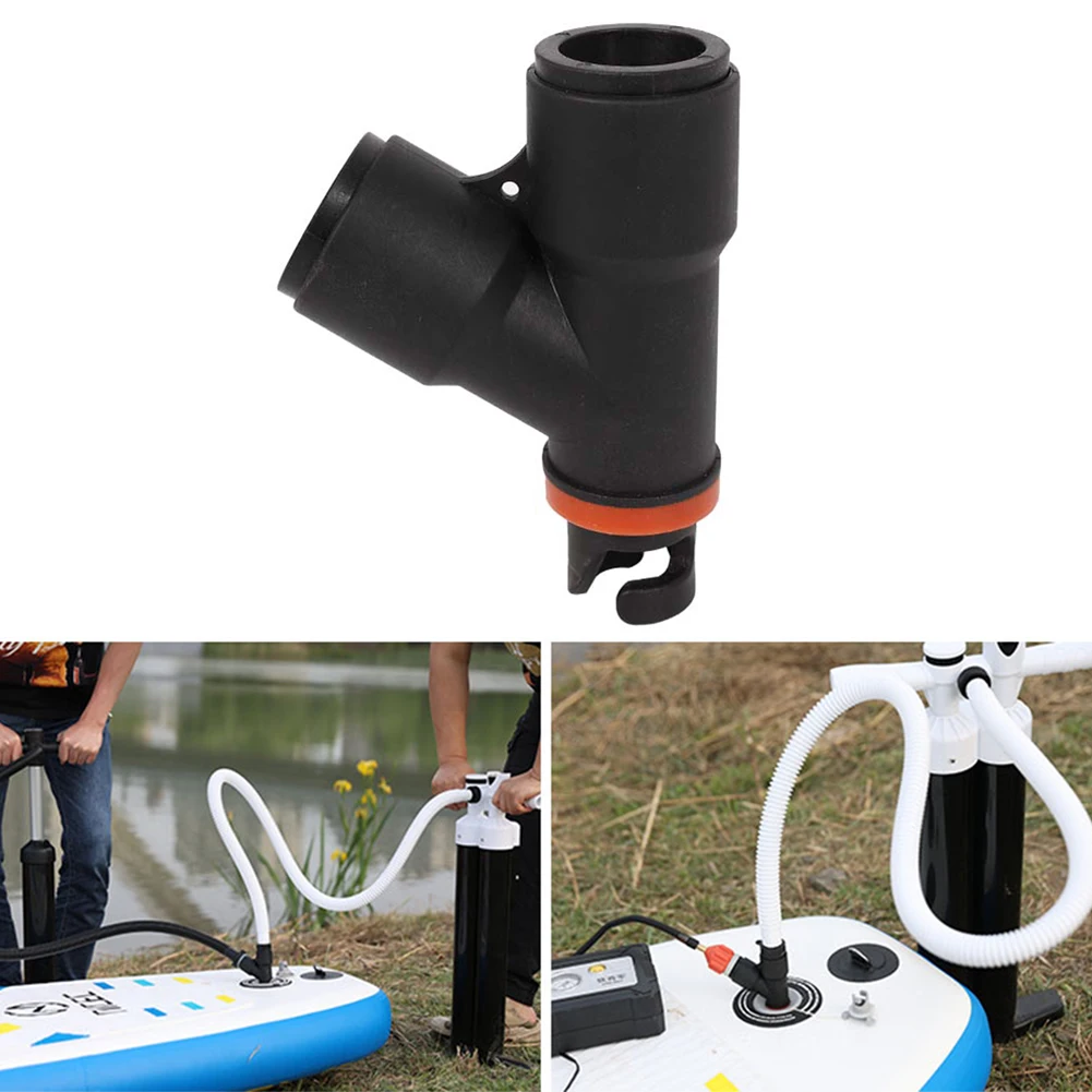 Dual Inlet Valve Adapter for Paddle Boards and Inflatable Boats - Universal Air Pump Connector