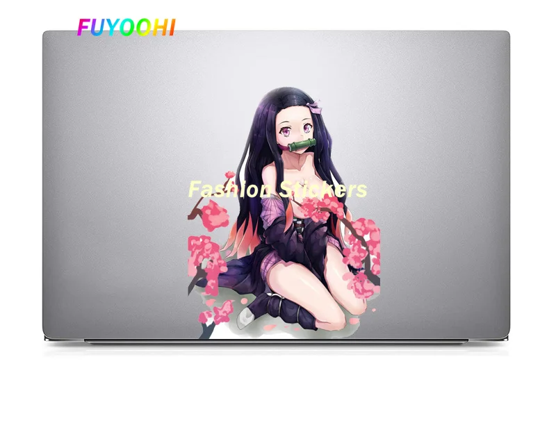 FUYOOHI Play Stickers Fashion Nezuko Demon Slayer Warning Car