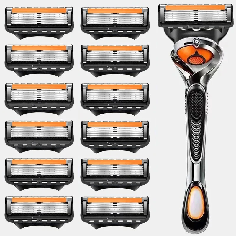 Manual shaver 5-layer stainless steel classic washable replaceable blade