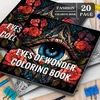 Eyes of Wonder Coloring Book 20 Page Fantastic Eyes Theme Adult Picture Book Kill Time Relaxing Doodle 2