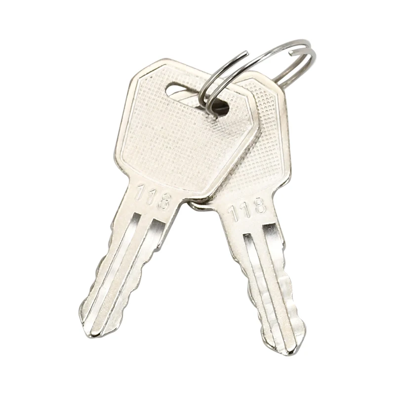 5 Pcs Key 1115-500016-00 Marked 118 Compatible with Big Joe EP Electric Pallet Jacks E30 EZ30 EPT20-15ET EPT20-18EA ES10-10ES