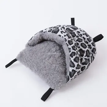 Autumn Winter Warm Solid Fleece Bed Mat Soft Lint Sleep Bed Nests Round Shape for Small Animal Hedgehog Hamster Rabbit Nests Mat