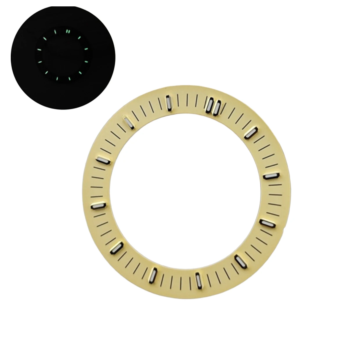 Enhanced Luminous Watch Dial - Green with Multiple Color Options, 31mm
