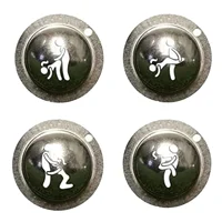 Funny Adult Humor Signal Golf Ball Marker Alignment Tool Stainless Steel Models Ball Line Template Alignment Training Aids Tool 2