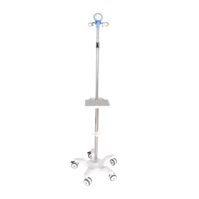 IV Pole Stainless Steel Adjustable Move IV Drip Mobile Stand Infusion