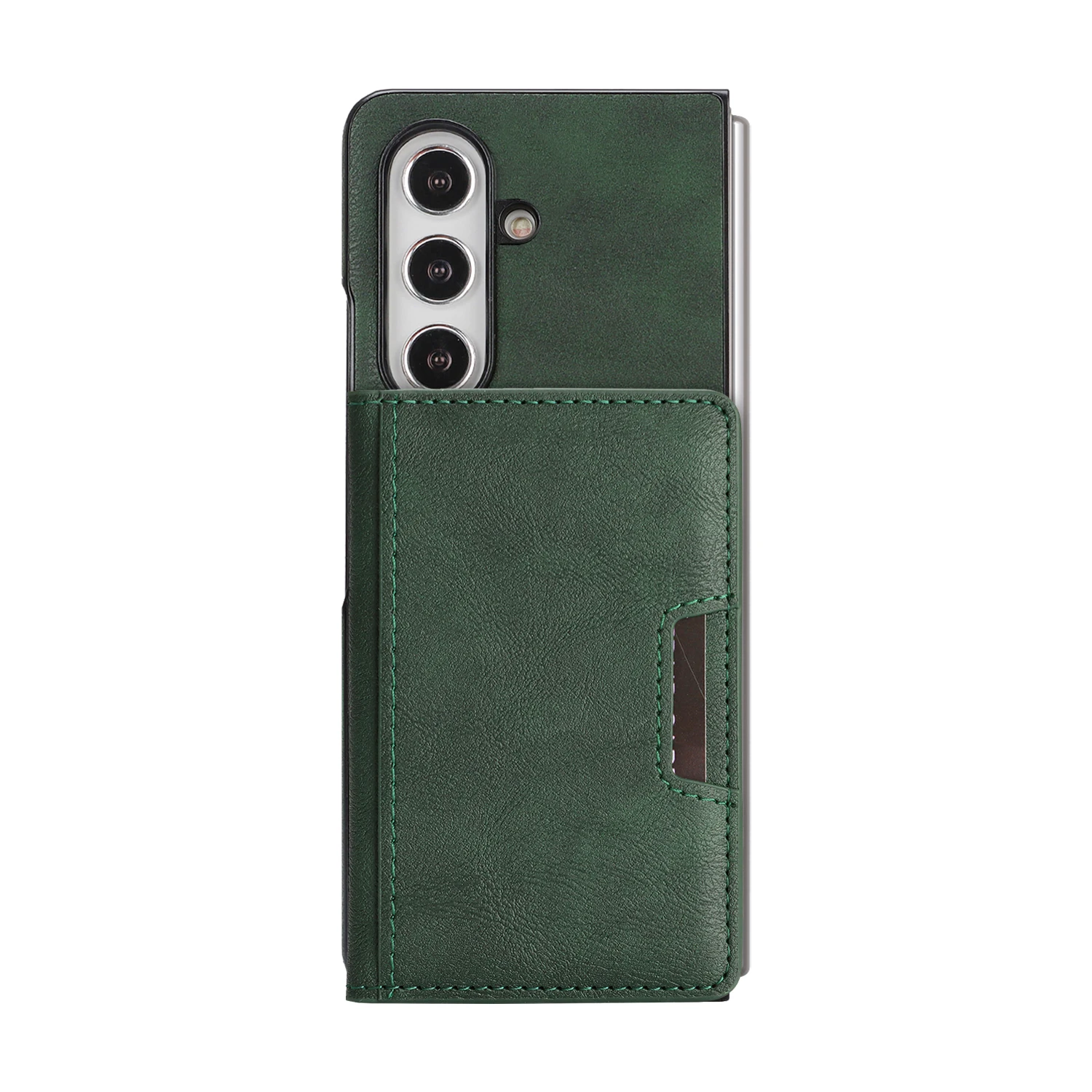 Premium Faux Leather Wallet Case with Card Holder and Kickstand