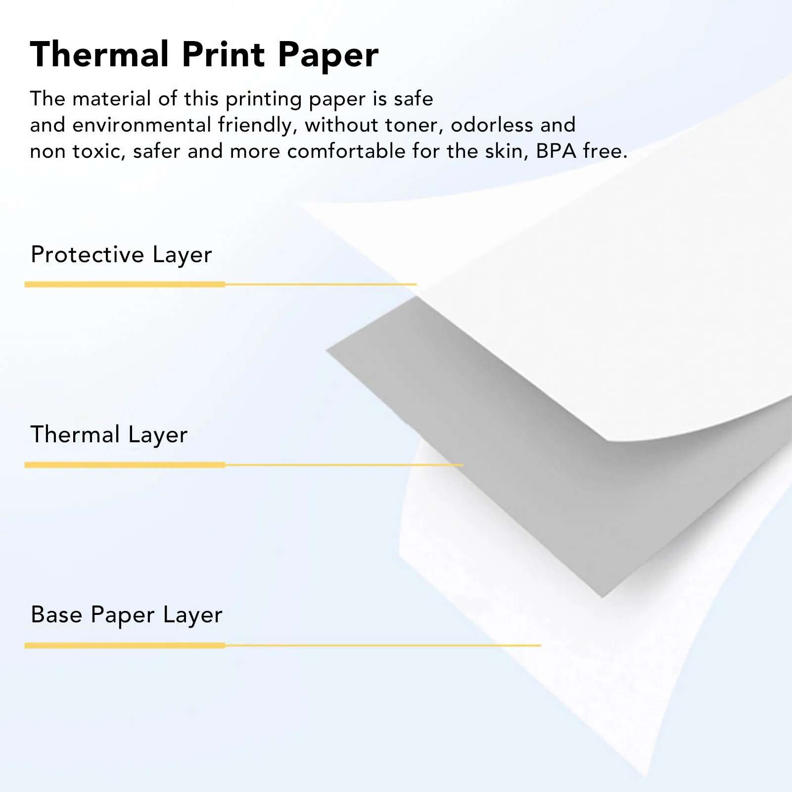 【Flash Sale】10 Rolls Thermal Print Paper Portable Coreless HD Thermal Refill Print Paper Set Thermal Receipt Paper Roll