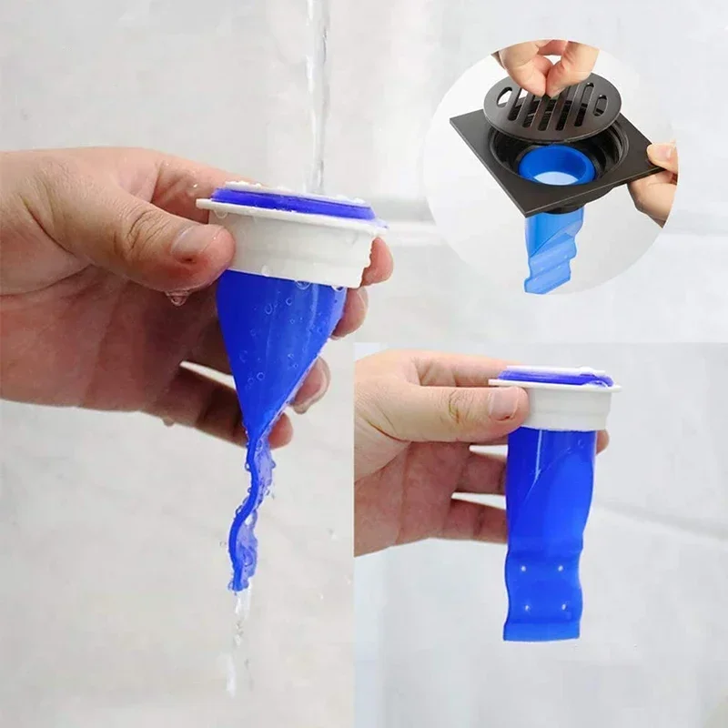 Silicone Floor Drain Anti Odor Sink Backflow Preventer Trap for Pipes Tubes