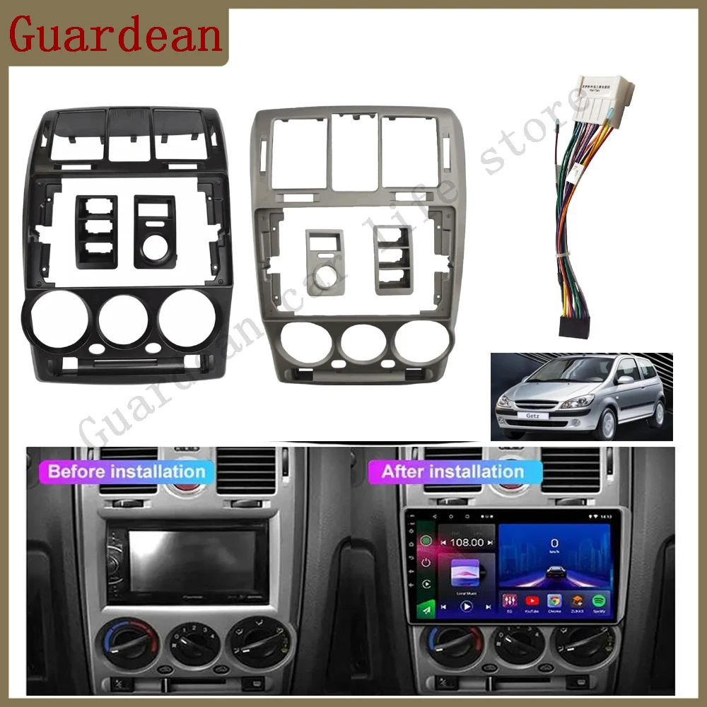

Car Radio Fascias For Hyundai Getz 2002-2011 RHD LHD 9Inch Multimedia Frame Video Player Navigation DVD Dash Panel Trim Kit