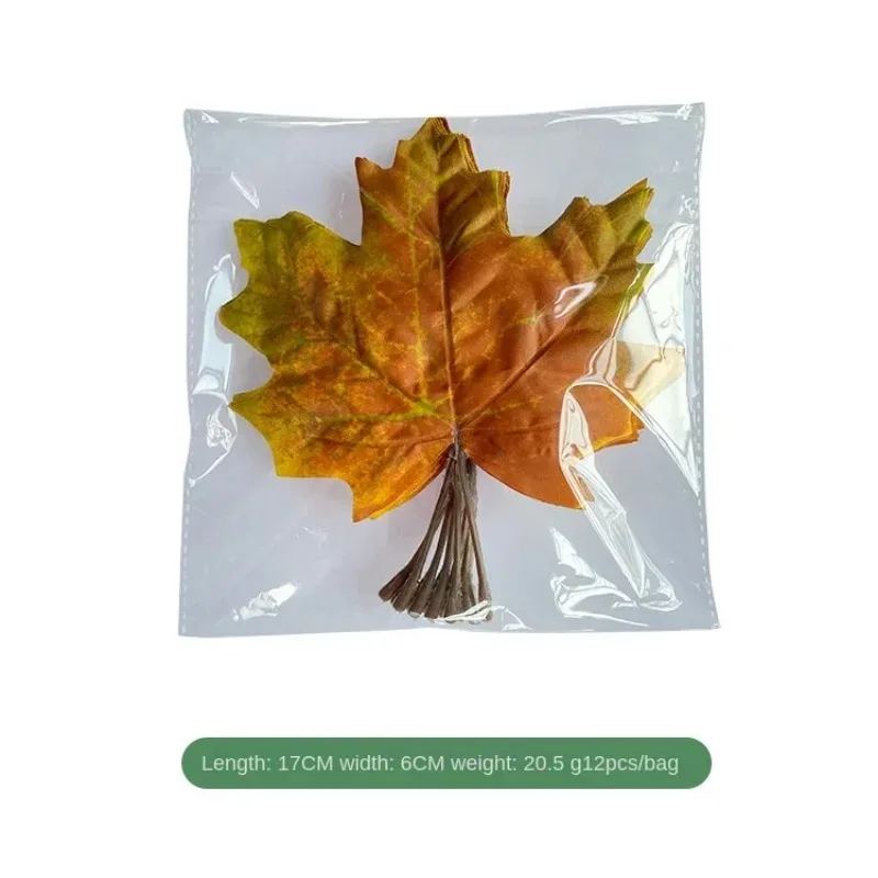 Artificial Canadian Maple Leaf 12 Halloween Shooting Props Simulated Maple Leaf Home Decore  Home Decoration Accessories